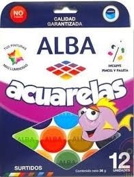 Acuarela Alba X 12 Colores