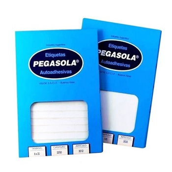 Etiqueta Pegasola X Plancha Lisa