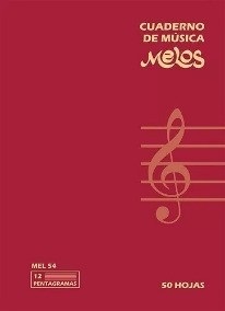 Cuaderno Musica Oficio X 50hs Melos