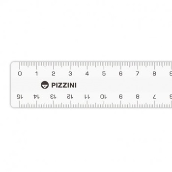Regla Acrilico Pizzini D/B X 15cm 1712