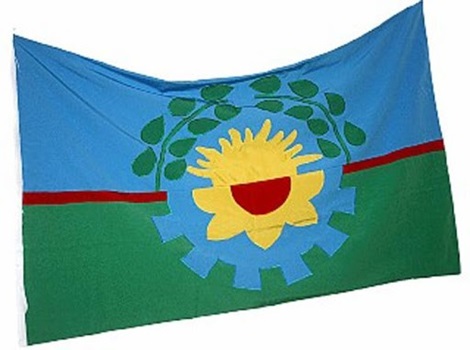 Bandera Jardin Ceremonia Bonaerense Bordada