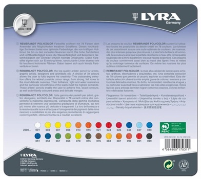 Lapiz Color Lyra X 24 Rembrant Polycolor Lata