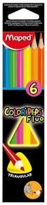 Lapiz Color Maped X 6 Fluo