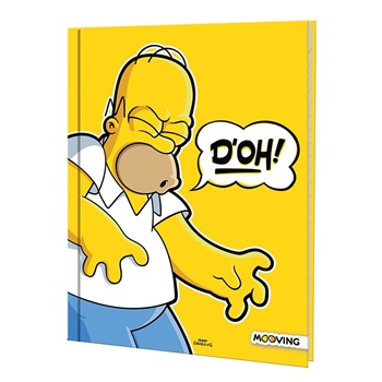 Simpson Cuaderno 16x21 Tapa Dura 48 Hs