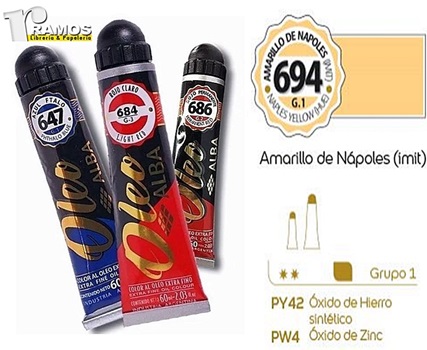 Oleo Alba 60cc G1 Amarillo De Napoles