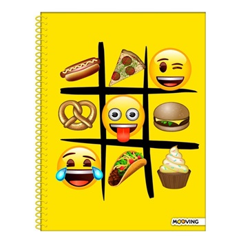 Emoji Cuaderno A4 Tapa Semirigida 80hs