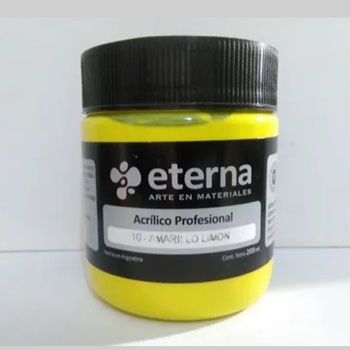 Acrilico Eterna Prof 200ml G1 10 Amarillo Limon
