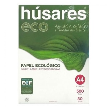 Resma Húsares A4 80grs Ecologica