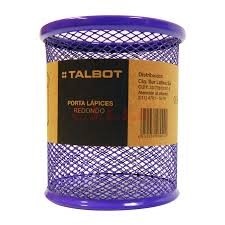 Cubo Portapapeles Metal Talbot Violeta 9x9