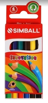 Lapiz Color Simball X 12 Borrables Innovation
