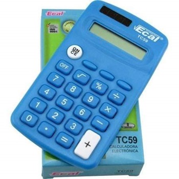 Calculadora Ecal Tc59/60 8 Digitos Bolsillo