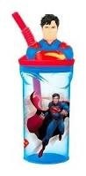 Superman Vaso Con Con Sorbete Y Figura Arriba