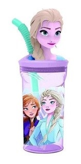 Frozen Vaso Con Sorbete Y Figura