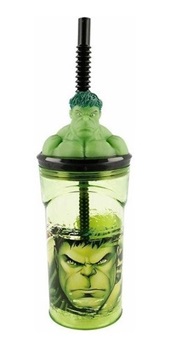 Hulk Vaso Con Sorbete Y Figura