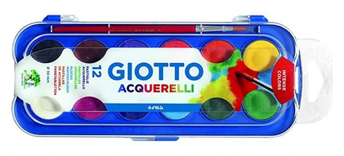 Acuarela Pax Giotto 12 Colores + Pincel