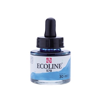 Acuarela Ecoline Liquida 578 Azul Celeste (Cian) 30ml