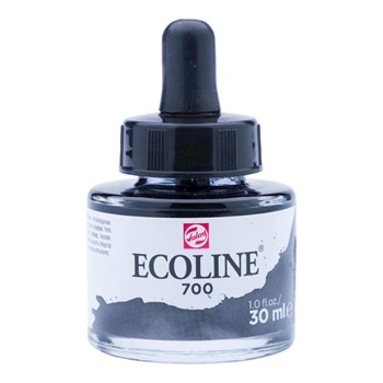 Acuarela Ecoline Liquida 700 Negro 30ml