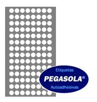Etiqueta Pegasola 3001 Circular 8mm