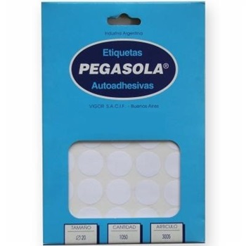 Etiqueta Pegasola 3005 Circular 20mm
