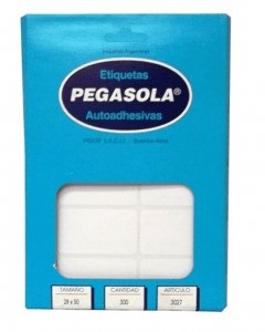 Etiqueta Pegasola 3027 28x50