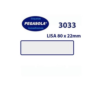 Etiqueta Pegasola 3033 22x80