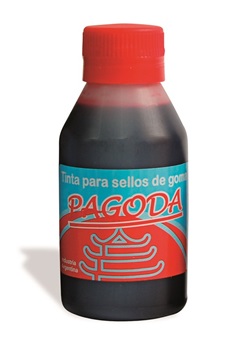 Tinta Para Sello Pagoda Goma Rojo 60cc