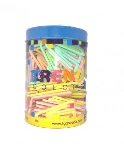 Clip Liggo Plastico Pastel X 100 Triangular Tubo