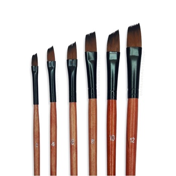 Pincel Artist Brushes Set X 6 Angular