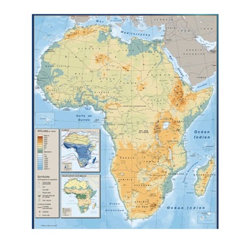 Mapa Laminado 95x130 Africa Politico Simple