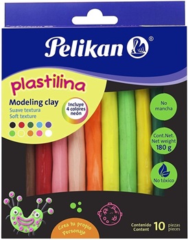 Plastilina Pelikan X10 Neon