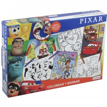 Set Tapimovil Colorear Y Borrar Pixar