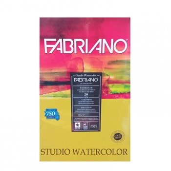 Block Fabriano 25x35 300grs Watercolor Studio