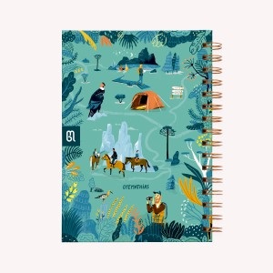Cuaderno Monoblock A5 De Viaje Punteado Patagonia