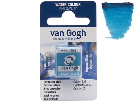 Acuarela Van Gogh Pan 522 Azul Turqueza