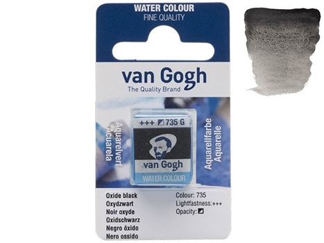 Acuarela Van Gogh Pan 735 Negro Oxido