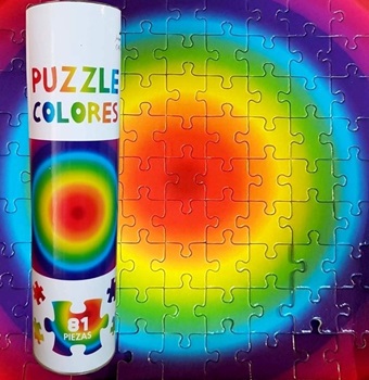 Puzzles Caracol 81 Piezas Colores