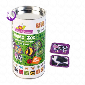 Puzzles Caracol 24 Piezas Memo Zoo Animales Y Pieles