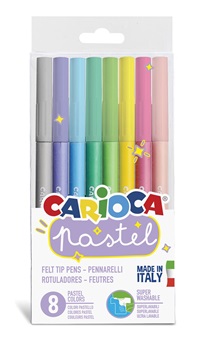 Marcador Carioca Pastel X 8