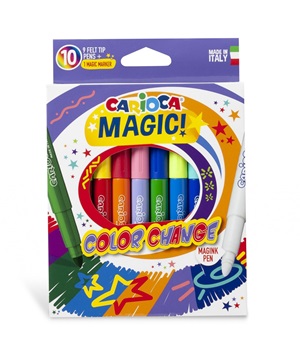 Marcador Carioca Magic Cambia Color X 10