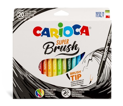 Marcador Carioca Super Brush X 20