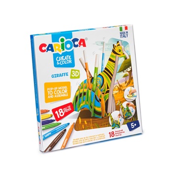 Set Carioca Create/Color Jirafa 3d
