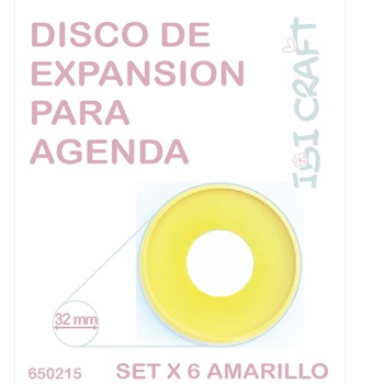 Disco De Expansion Ibi 32mm X 12 Mediano Amarillo P/Cuad Integte