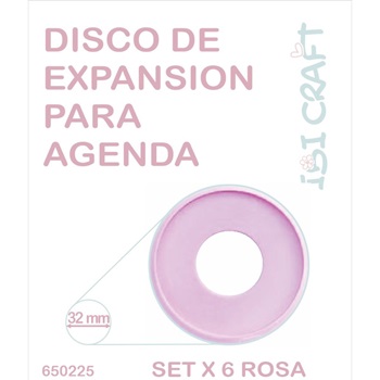 Disco De Expansion Ibi 32mm X 12 Mediano Rosa P/Cuad Integte