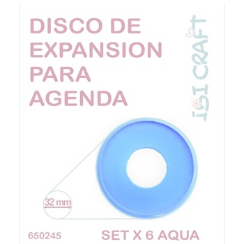 Disco De Expansion Ibi 32mm X 12 Mediano Aqua P/Cuad Integte