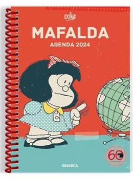 Agenda 2024 Granica Mafalda Anillada Columna Rojo