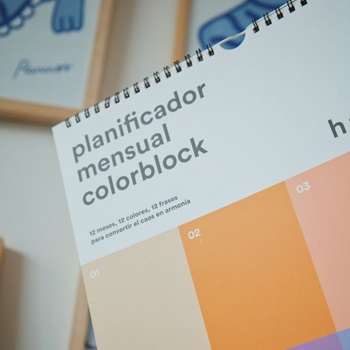 Almanaque 2024 Monoblock Pared Colorblock Otoã‘o Perpetuo
