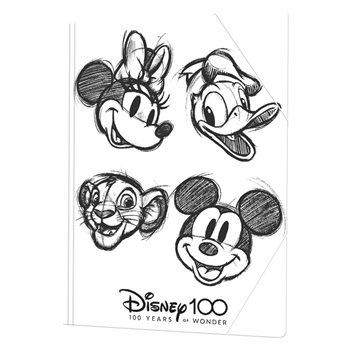 Disney 100 Aã‘os Carpeta 3 Solapas Con Elastico
