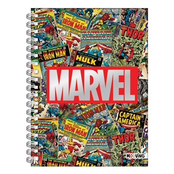 Marvel Cuaderno 16x21 Tapa Dura Espiral