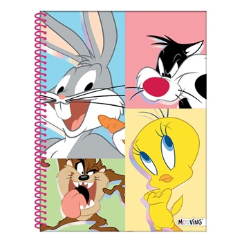 Looney Tunes Cuaderno A4 Tapa Semirigida 80hs