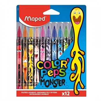 Marcador Maped Peps X 12 Monster
